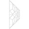 Ekena Millwork Set of Four Panels for 94 1/2"W x 32 1/4"H Pueblo Fretwork Wainscot Wall Paneling WPKP16X01X47PBL - alternate 4